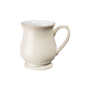 Denby Linen Craftsman Mug Set of 7 Cream, Stoneware Made In England Coffee, Tea
